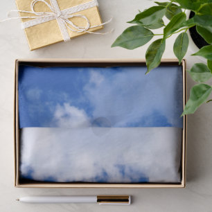 Blauer Himmel und weiße Wolken Foto-Seidenpapier Seidenpapier