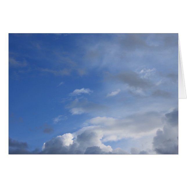 Blauer Himmel und Wolken (Vorderseite (Horizontal))