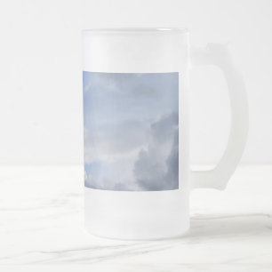 Blauer Himmel und Wolken Mattglas Bierglas
