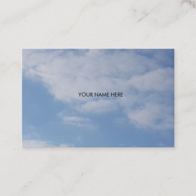 Blauer Himmel-Weiß des Kunst-Logo-2019 bewölkt Visitenkarte (Vorderseite)