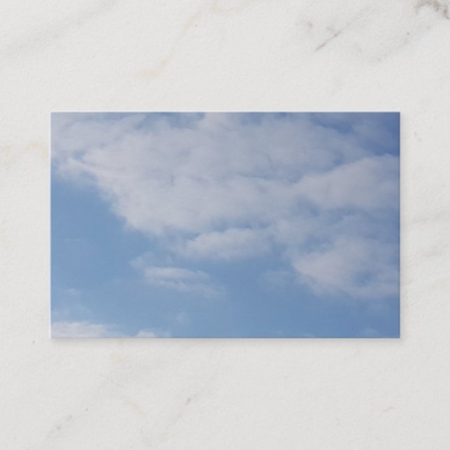 Blauer Himmel-Weiß des Kunst-Logo-2019 bewölkt Visitenkarte (Vorderseite)