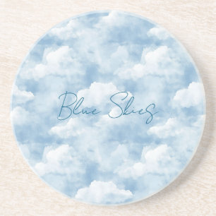 Blauer Himmel Wolken Getränkeuntersetzer