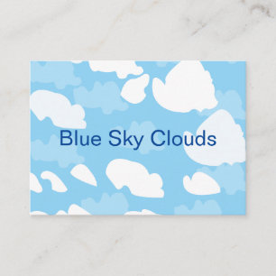 Blauer Himmel Wolken Visitenkarte