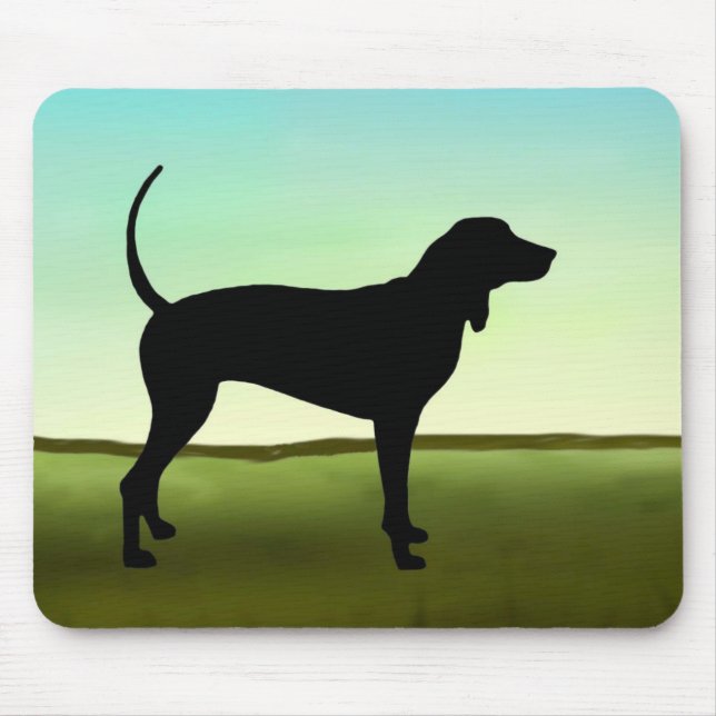 Blauer HimmelCoonhound Mousepad (Vorne)