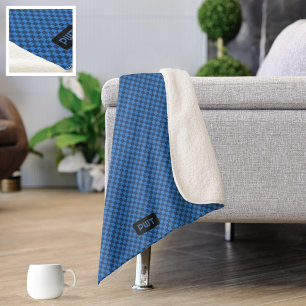 Blauer hintereinander gezogener gezogener Effekt - Sherpadecke