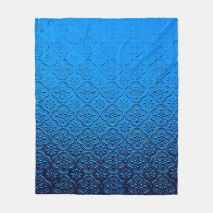 blauer Hintergrund Fleecedecke