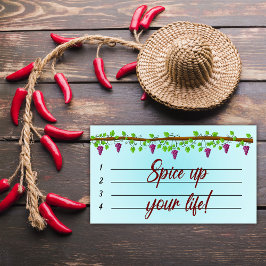 Blauer Hintergrund mit Reben 10" x 6" Nachsilbe Post-it Klebezettel