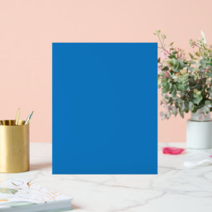 blauer Hintergrund mit schwarz-weißer Uhr Acrylschild
