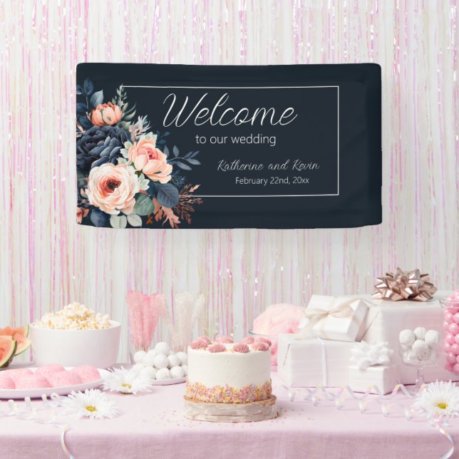Blauer Hochzeitstag der Blauen Rose Banner (Party)