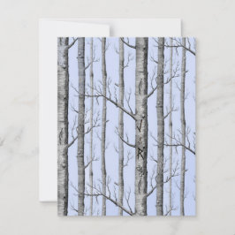 Blauer Hochzeitstich Einladung