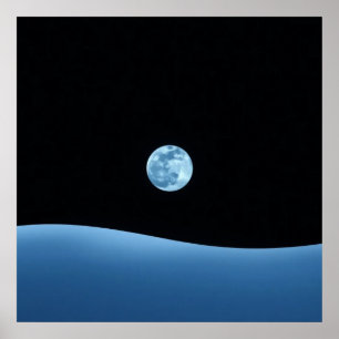 Blauer Horizont Poster