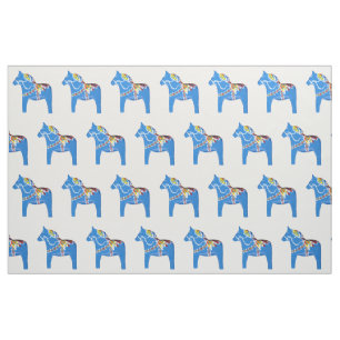 Blauer Horse Stoff