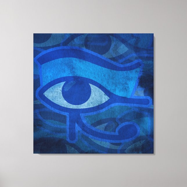 Blauer Horus Leinwanddruck (Vorderseite)