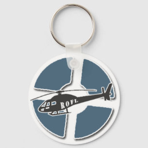 Blauer Hubschrauber-Schlüsselkette Schlüsselanhänger