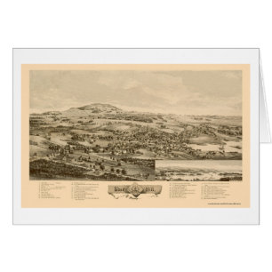 Blauer Hügel, ICH panoramische Karte - 1896