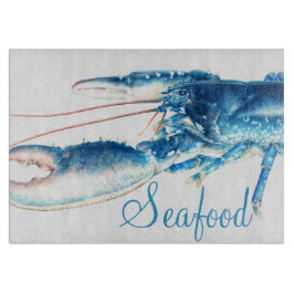 Blauer Hummer Fein-Art-Fisch-Glasschneider Schneidebrett