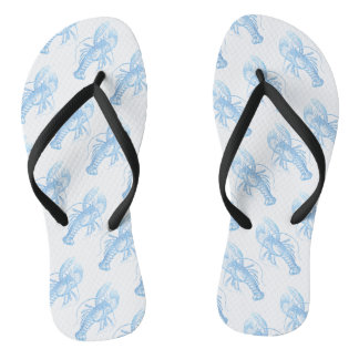 Blauer Hummer Flip Flops