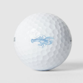 Blauer Hummer Golfball