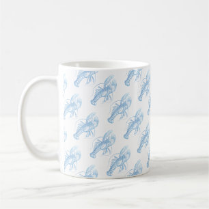 Blauer Hummer Kaffeetasse