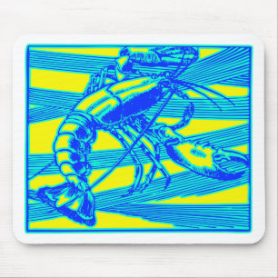 Blauer Hummer-Maine-Ozean Krebs Mousepad