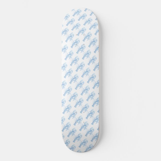 Blauer Hummer Skateboard (Vorderseite)
