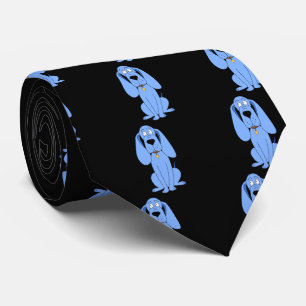 Blauer Hund. Hund. Krawatte