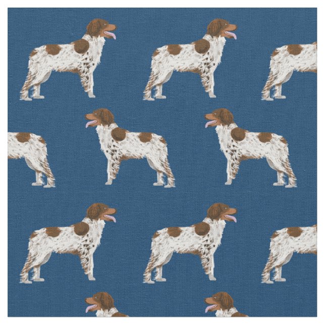 Blauer Hund Stoff (Nahaufnahme)