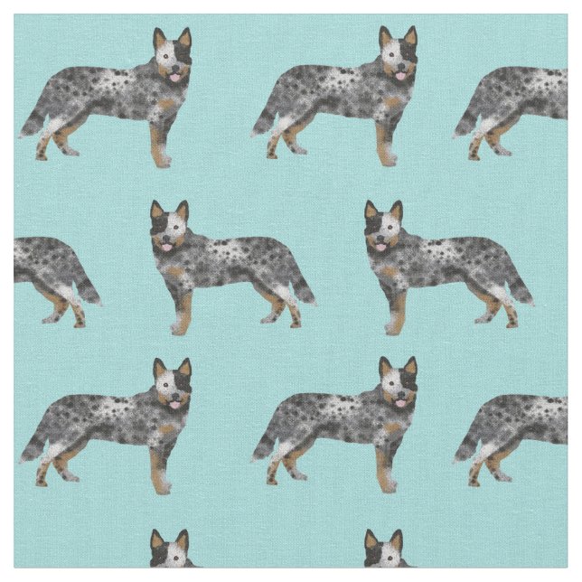 Blauer Hund Stoff (Nahaufnahme)