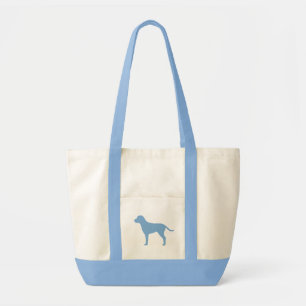 Blauer Hund Tragetasche