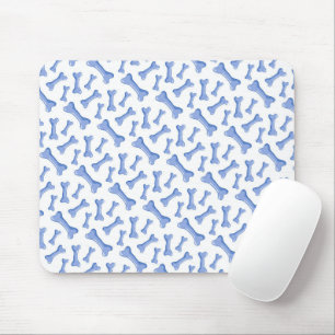 Blauer Hundenknochen Delikate Niedliche Welpen Tie Mousepad