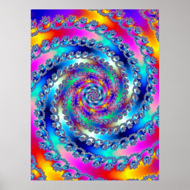 Blauer Hurrikan I Poster (Vorne)