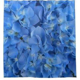 Blauer Hydrangea Duschvorhang