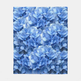 Blauer Hydrangea Fleecedecke