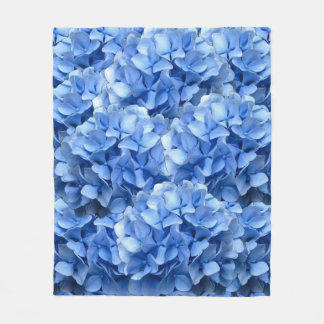 Blauer Hydrangea Fleecedecke