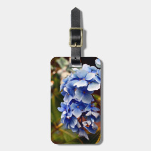 Blauer Hydrangea Gepäckanhänger