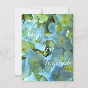 Blauer Hydrangee Blume Floral Blume Foto Einladung