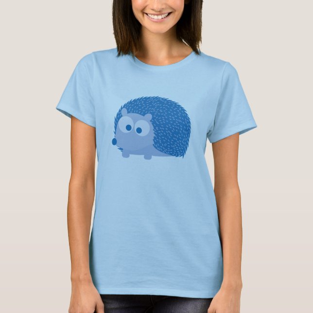 Blauer Igel T-Shirt (Vorderseite)