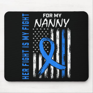 Blauer ihr Kampf ist mein Kampf gegen Diabetes Bew Mousepad