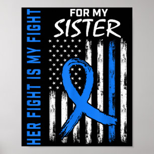 Blauer ihr Kampf ist mein Kampf gegen Diabetes Bew Poster