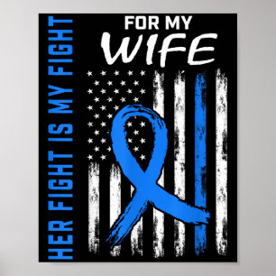 Blauer ihr Kampf ist mein Kampf gegen Diabetes Bew Poster