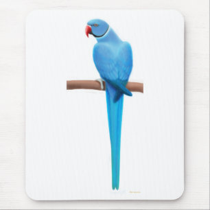 Blauer Inder Ringneck Parrakeet Mousepad