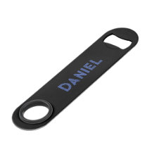 Blauer individuelle Name auf schwarz