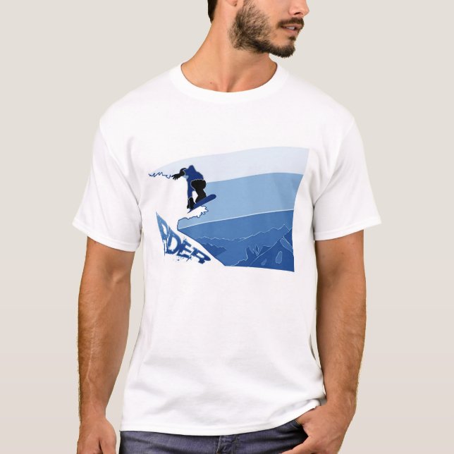 Blauer Internatsschüler T-Shirt (Vorderseite)
