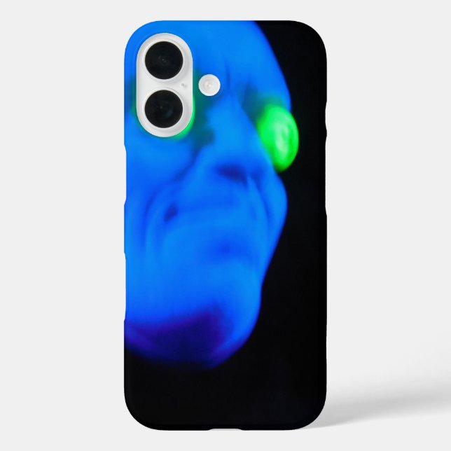 Blauer iPhone 16 Hülle (Rückseite)