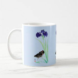 Blauer Iren und Mauren von Ohara Koson Kaffeetasse