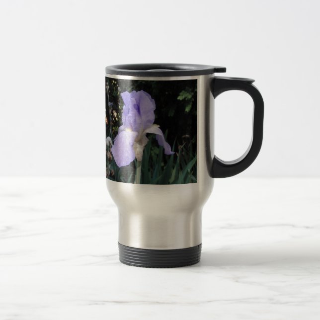 Blauer Iris Reisebecher (Rechts)