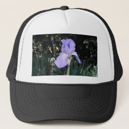 Blauer Iris Truckerkappe