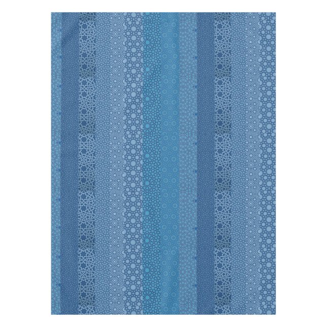 Blauer Islam-islamische arabische Muster-Collage Tischdecke (Vorderseite)