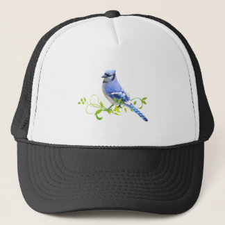 Blauer Jay-Vogel Truckerkappe