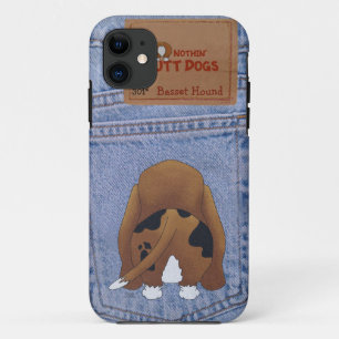 Blauer Jean-Dachshund-Jagdhund-Hintern Case-Mate iPhone Hülle